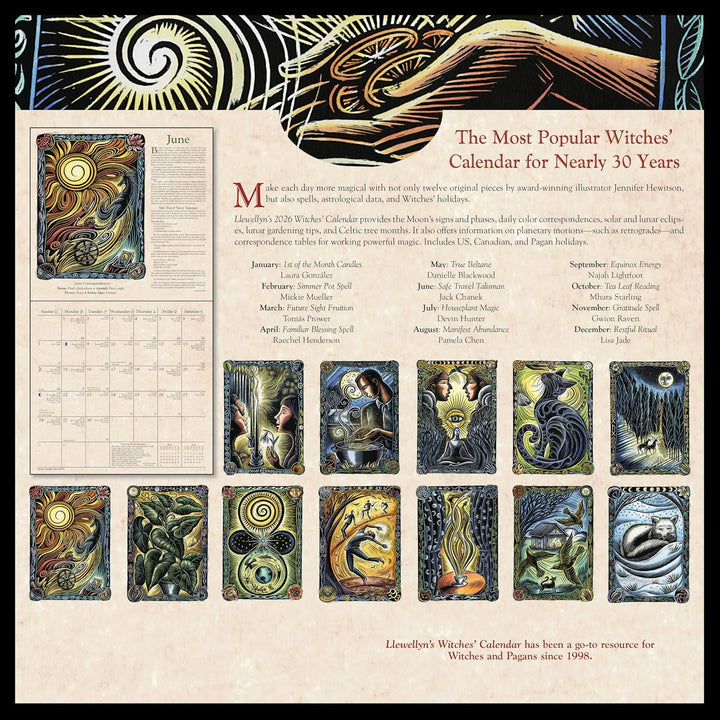 LLEWELLYN'S 2026 WITCHES' CALENDAR